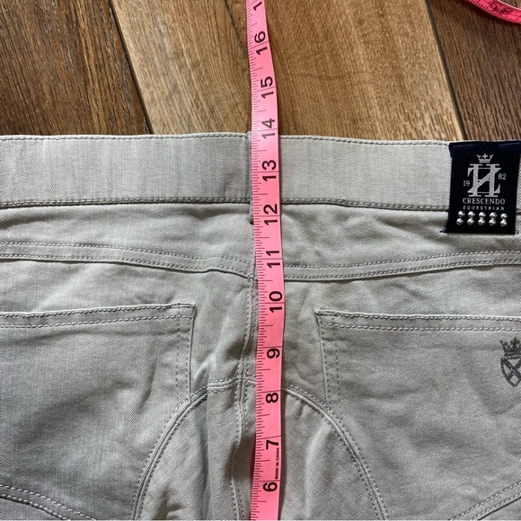 Horze Crescendo Petrina Equestrian Stretch Denim Breeches Size 28 - Picture 10 of 13
